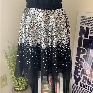 Black sequined Michael Kors skirt